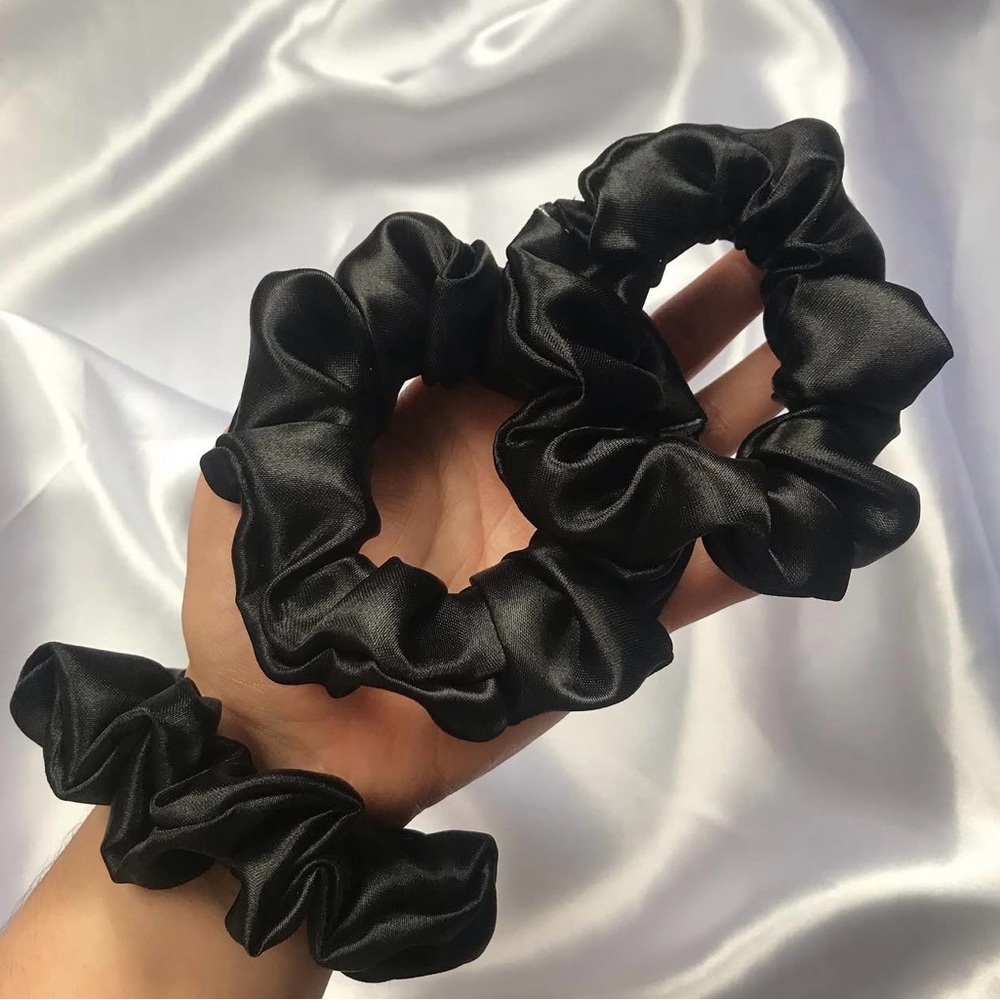 Black Handmade Scrunchie